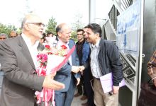 گزارش تصویری از استقبال دانشگاهیان و مردم شاهرود  از پروفسور علی اکبر جلالی  در دانشگاه صنعتی شاهرود